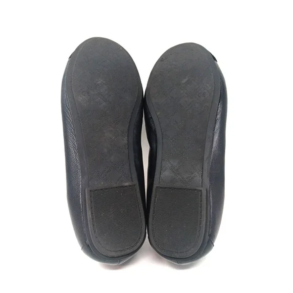 Vionic Minna Black Leather Ballet Flats Bow Cap Toe Women’s Size 11 Medium - Picture 7 of 8